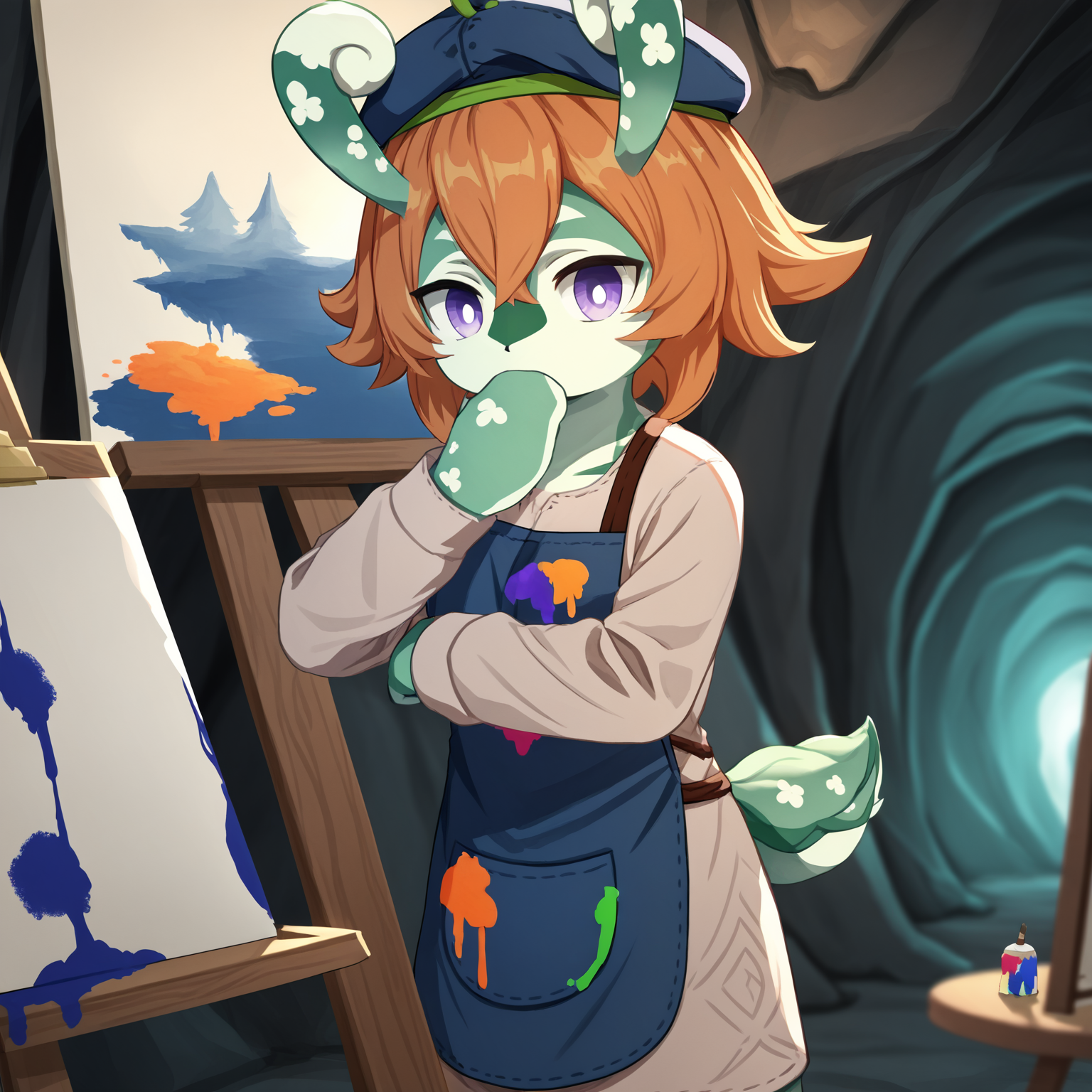 108094-2144012182-score_9, score_8_up, score_7_up, source_anime, BREAK,__solo, melusine, curly ears, stubby tail, green skin, purple eyes, orange.png
